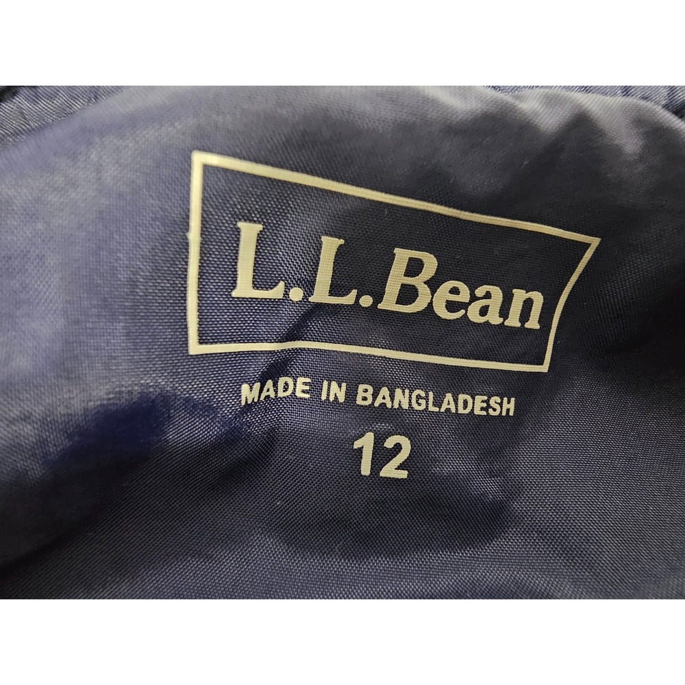 LL Bean Cold Buster Snow Bibs Youth Navy Overall Snow Pants Winter Thinsulate 12 - Picture 11 of 11